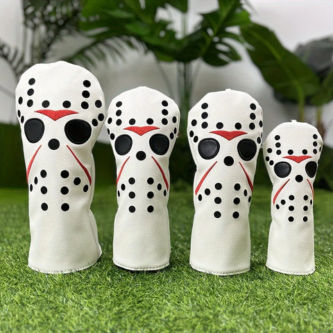 Ice Hockey Mask Golf Headcover Set